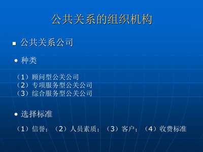 【公共关系主体组织机构和从业人员】PPT讲稿